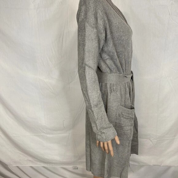 Barefoot Dreams Women’s CozyChic Light Ribbed Robe Size S/M Dove Grey - Picture 3 of 11